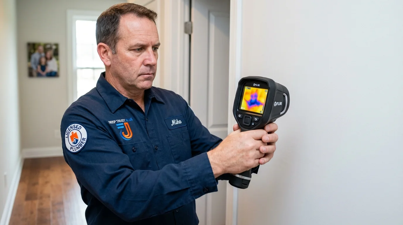 Thermal imaging leak detection by Johns Plumbing LLC in Yacolt
